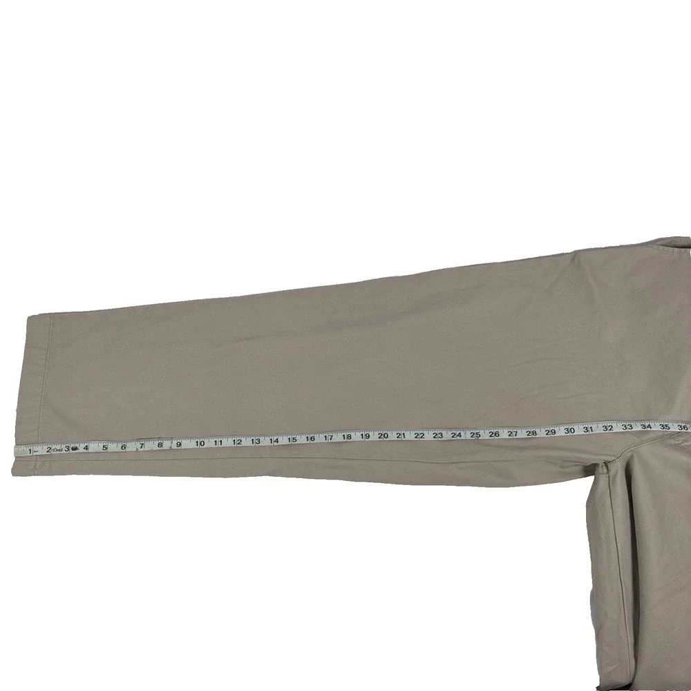 Y2K Mens Chaps Mitchell Relaxed Fit Flat Front Khaki Chino Pants Size 38x32 NWT